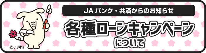 各種ローンキャンペーンについて
